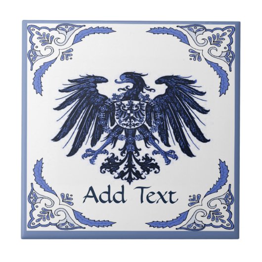 Iron Eagle Tile, Dutch Look, Personalize Fliese (Vorderseite)