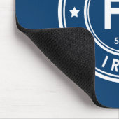 Iron Element Blue Mouse Pad Mousepad (Ecke)