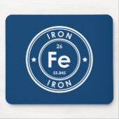 Iron Element Blue Mouse Pad Mousepad (Vorne)