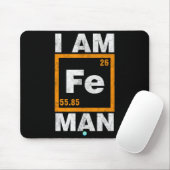 Iron (fe) Man Funny Periodic Elemen Gift Mousepad (Mit Mouse)