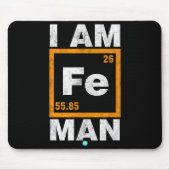 Iron (fe) Man Funny Periodic Elemen Gift  Mousepad (Vorne)