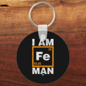 Iron (fe) Man Funny Periodic Elemen Gift Schlüsselanhänger (Vorderseite)