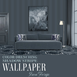 Iron Forge Six Inch Shadow Stripe Tapete