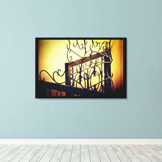 Iron Gate Design Leinwanddruck (Insitu (Holzboden))