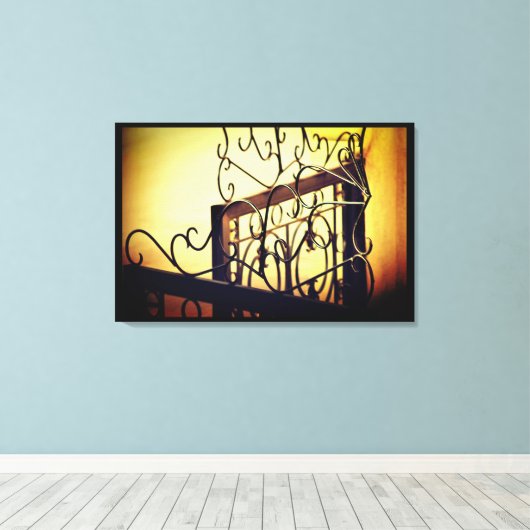 Iron Gate Design Leinwanddruck (Insitu (Holzboden))