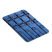 Iron Gate Muster in blau, Kuba Magnet (Rechte Seite)