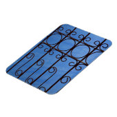 Iron Gate Muster in blau, Kuba Magnet (Linke Seite)