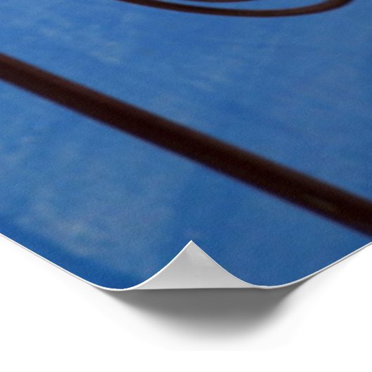 Iron Gate Muster in blau, Kuba Poster (Ecke)