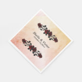 Iron Gates Gothic Rote Rose Gothic Orange Serviette (Ecke)