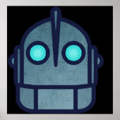 Iron Giant Head Night Version Poster (Vorne)