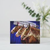 Iron Horse 3 Heads Postkarte (Stehend Vorderseite)