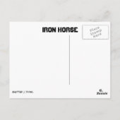 Iron Horse Postkarte (Rückseite)