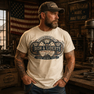 Iron & Liberty Supply Co. Vintage Amerikanisch T-Shirt