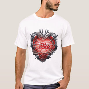 Iron Lifestyle Gym Heart - Hardcore Bodybuilding m T-Shirt