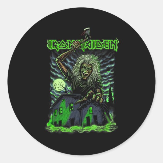 Iron Maiden - Eddie Halloween Runder Aufkleber (Vorderseite)