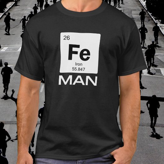 Iron Man | Periodensystem der Elemente Symbol T-Shirt