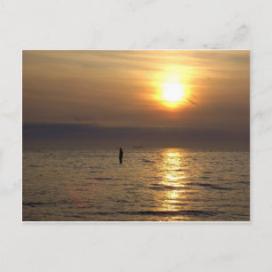 Iron Man Sculpture, Crosby, Liverpool Vereinigtes Postkarte