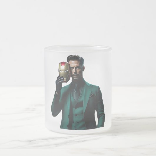 Iron Man stirbt nie Mattglastasse (Mittel)