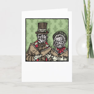 Iron Mask Carolers - Blank Inside Pop Goth Feiertagskarte