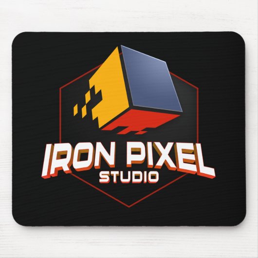 Iron Pixel Full Color Mousepad (Vorne)