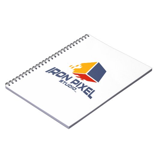 Iron Pixel Spiral Foto Notebook Notizblock (Linke Seite)