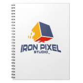 Iron Pixel Spiral Foto Notebook Notizblock (Vorderseite)