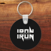 Iron Sharpens Iron Bible Jesus Faith Religious Chr Schlüsselanhänger (Vorderseite)