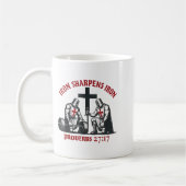 Iron Sharpens Iron Bible Scripture Christian Gym W Kaffeetasse (Links)