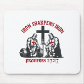 Iron Sharpens Iron Bible Scripture Christian Gym W Mousepad (Vorne)