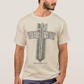 Iron Sharpens Iron Christian Phi Rho Design T-Shirt (Vorderseite)