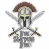 Iron Sharpens Iron Essential Christlich Inspiratio Aufkleber (Vorderseite)