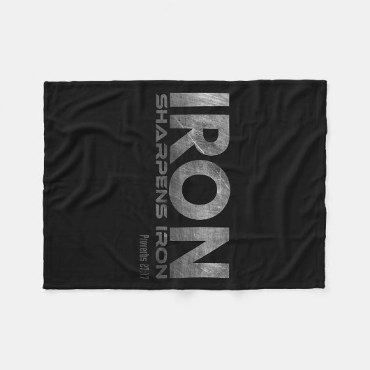 Iron Sharpens Iron  Fleecedecke (Vorderseite (Horizontal))