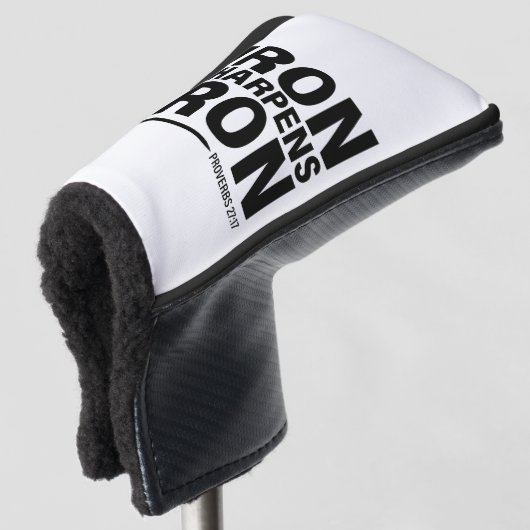 Iron Sharpens Iron Golf Putter Cover Headcover (3/4 Vorderseite)