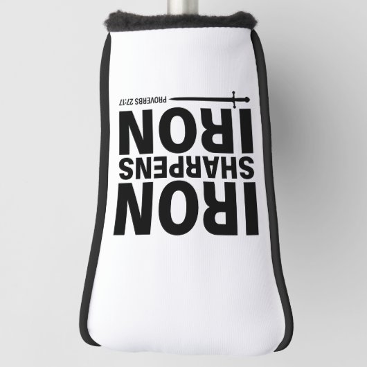 Iron Sharpens Iron Golf Putter Cover Headcover (Rotieren 90)