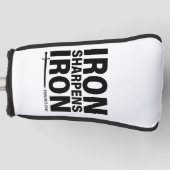 Iron Sharpens Iron Golf Putter Cover Headcover (Vorderseite)