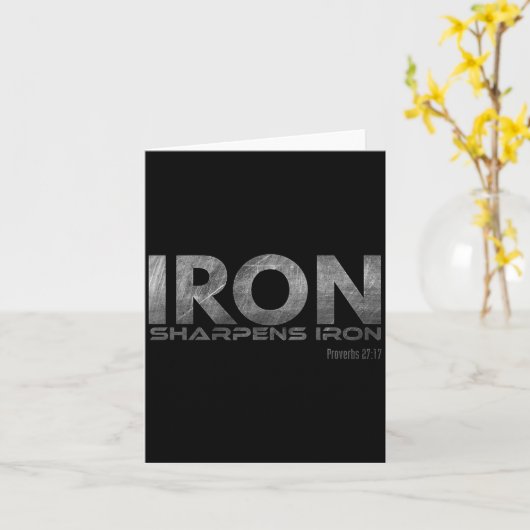 Iron Sharpens Iron Karte (Gelbe Blume)