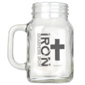 Iron Sharpens Iron - Mason Jar Einmachglas (Rückseite)
