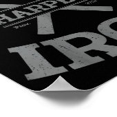 Iron Sharpens Iron Proverbs 27_17 Gym Workout Men  Poster (Ecke)