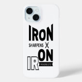 Iron Sharpens Iron Proverbs 27:17 iPhone Case (Rückseite)