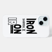 Iron Sharpens Iron Proverbs 27:17 iPhone Case (Rückseite (Horizontal))