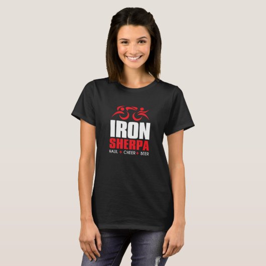 Iron Sherpa Triathlon Triathlete Inspiriert Haul C T-Shirt (Vorne ganz)