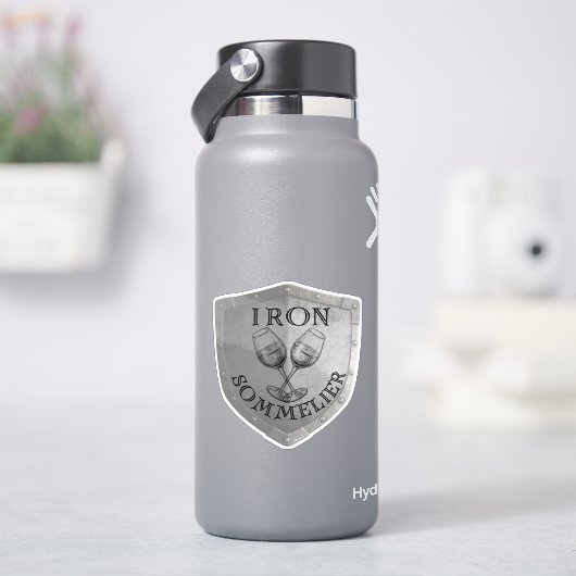 Iron Sommelier Wine Lover Aufkleber (HydroFlask)