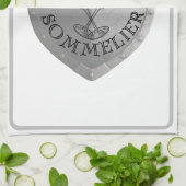 Iron Sommelier Wine Lover Geschirrtuch (Gefaltet)