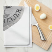 Iron Sommelier Wine Lover Geschirrtuch (Viertel Falte)