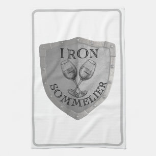 Iron Sommelier Wine Lover Geschirrtuch