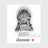 Iron Throne Icon Aufkleber (Blatt)