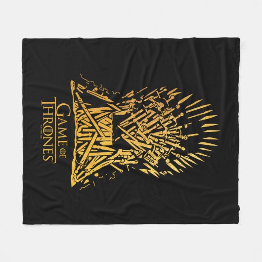 Iron Throne Icon Fleecedecke (Vorderseite (Horizontal))