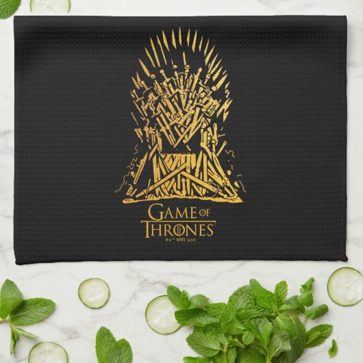 Iron Throne Icon Geschirrtuch (Gefaltet)