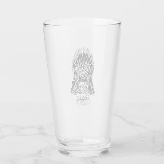 Iron Throne Icon Glas (Rückseite)