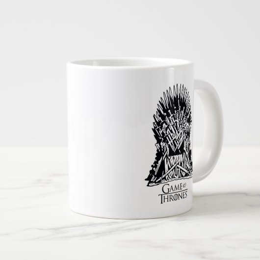 Iron Throne Icon Jumbo-Tasse (Vorderseite Rechts)